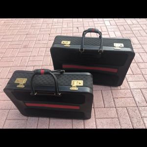 Vintage Gucci suitcases